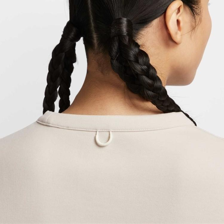 Nike 24.7 DF Crew Soft Knit Round Neck Pullover Sweatshirt Women Sweatshirt Off-White HQ8194-104