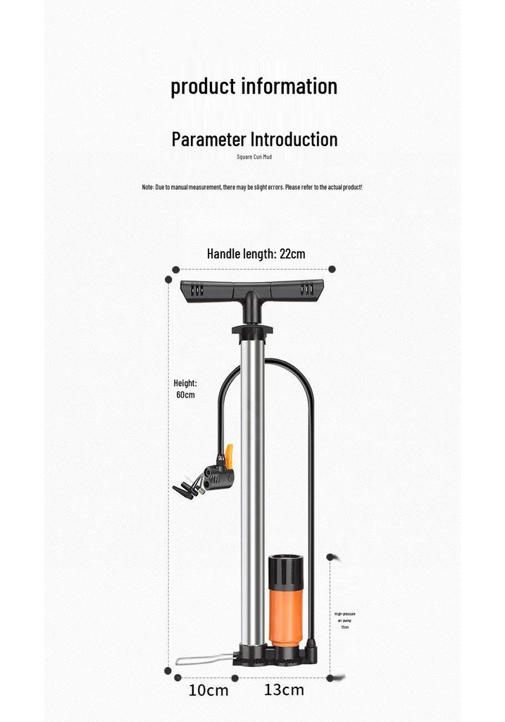 Electric High-Pressure Pump for Bicycles and Basketballs - Ideal for Home Use