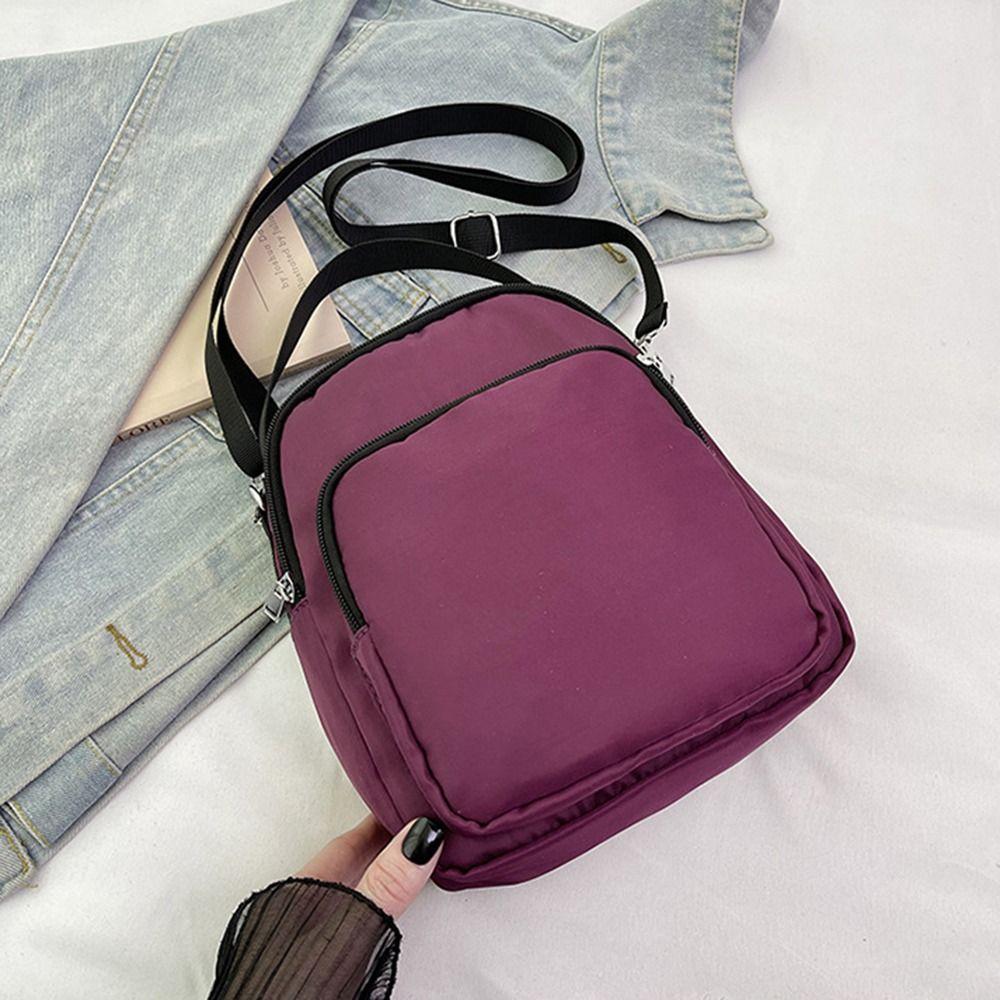 Casual Mini Square Shoulder Bag Waterproof Mobile Phone Pouch Fashion Nylon Crossbody Bag  Travel