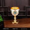 Vintage European Alloy Goblet Embossed Enamel Mini Liquor Wine Cup Multi Colors For Wedding Home Bar Table Decor Gift