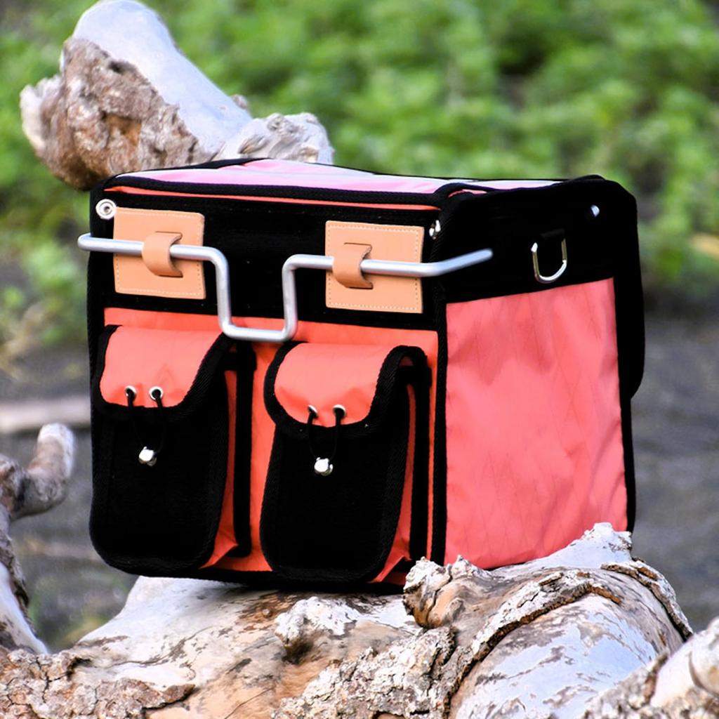 Ostrich Front Coral H220mm X W260mm X F-104X Bag, Pink, Size D200mm, Capacity 12.4L