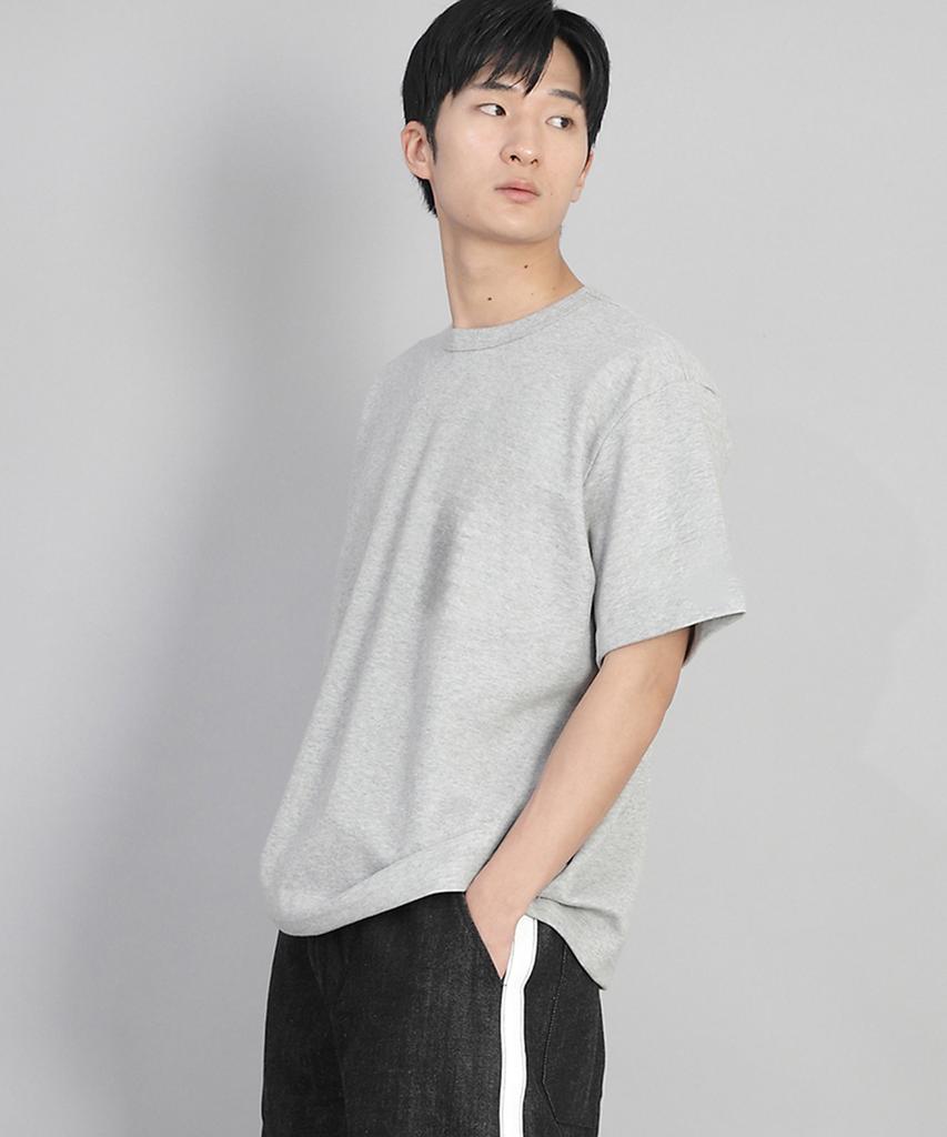 Seinteukeulu R-Neck Plain Short Sleeve Tee Brs-826 Melange Gray