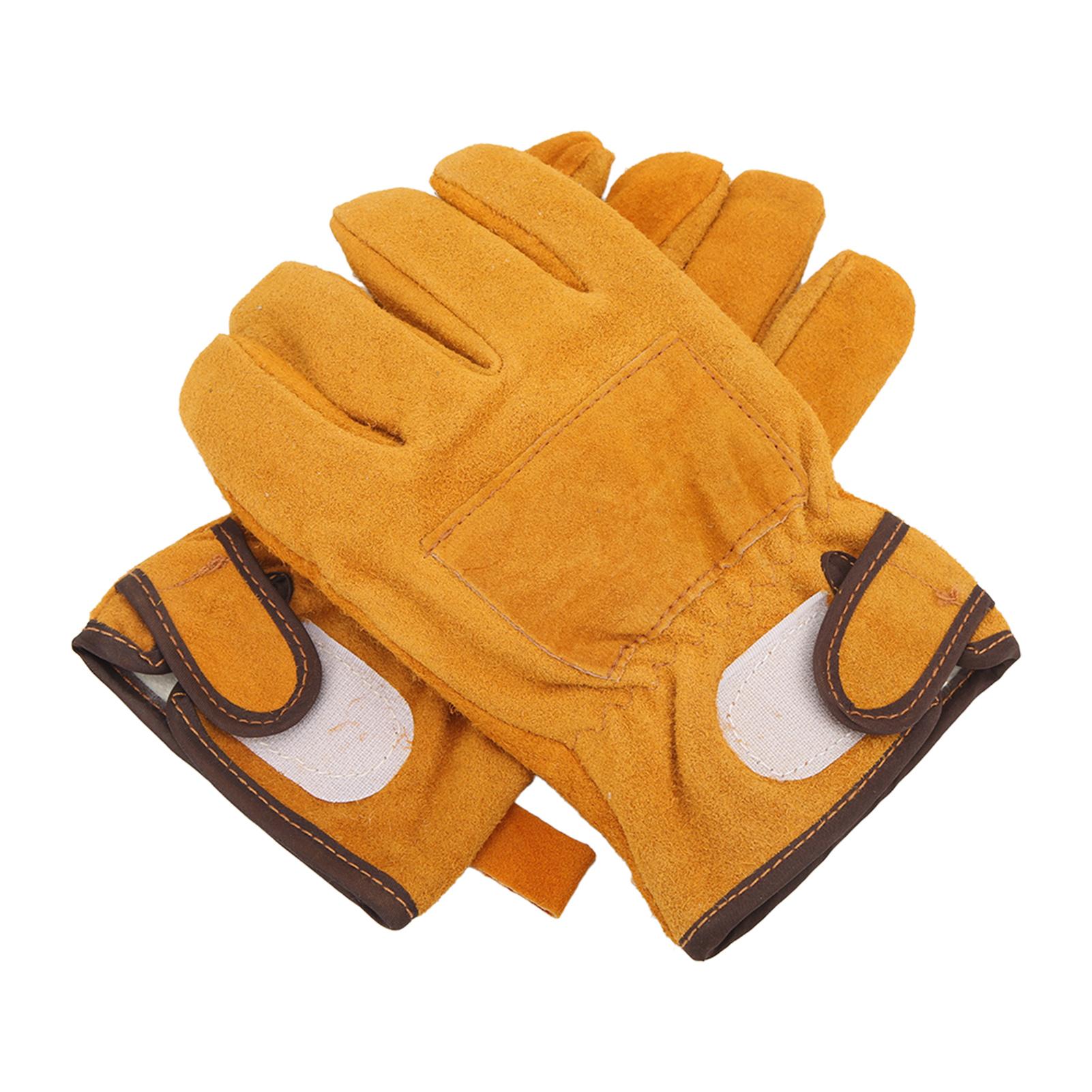 

1 пара термостойких перчаток, огнеупорных, пламегасящих, не обжигающих, для барбекю-гриля, короткие, желтые