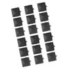 200Pcs Square Rivets Metal Stylish DIY Shoes Bags Hats Decoration Accessories 9mmMatte Black