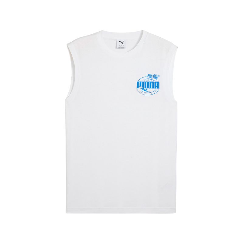 

Puma Ss25 Fashion Simple Round Neck Pullover Vest Men Vests White 690233-02 L