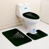Christmas Bathroom Floor Mat Toilet Three-Piece Set