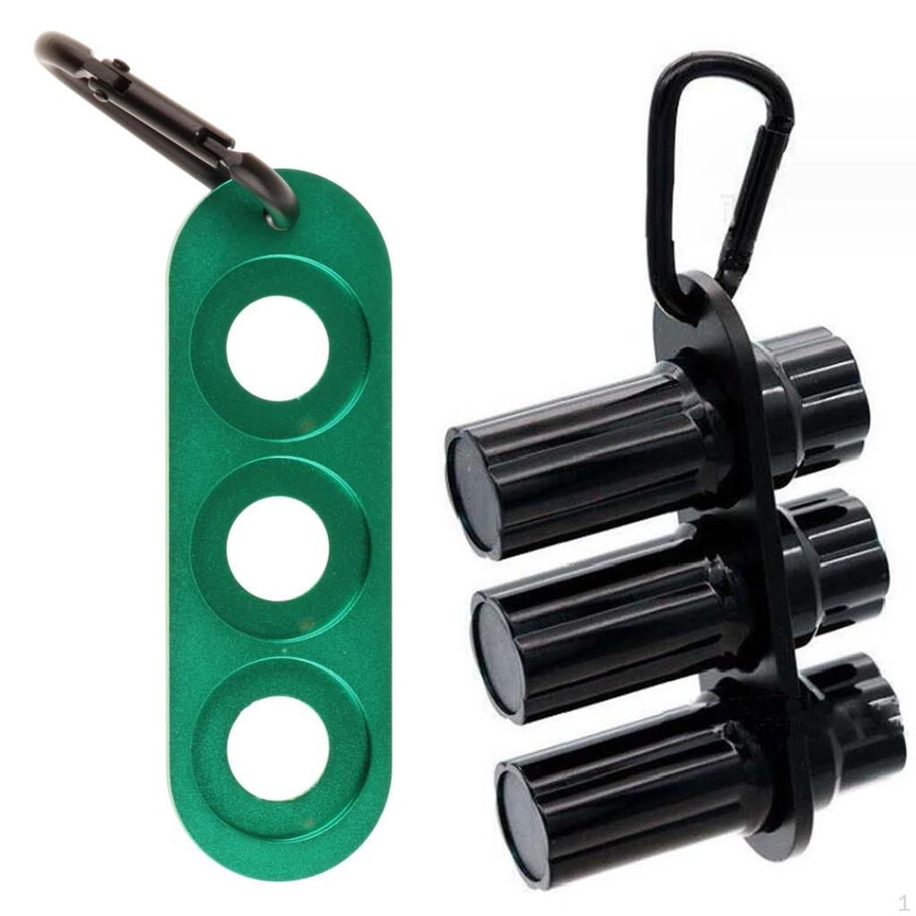 Pool Cue Joint Protector 3 Hole Holders Cover Case with D Buckle Gather Protective