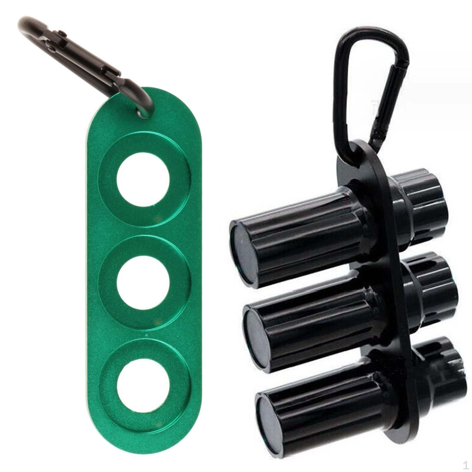 

Pool Cue Joint Protector 3 Hole Holders Cover Case with D Buckle Gather Protective