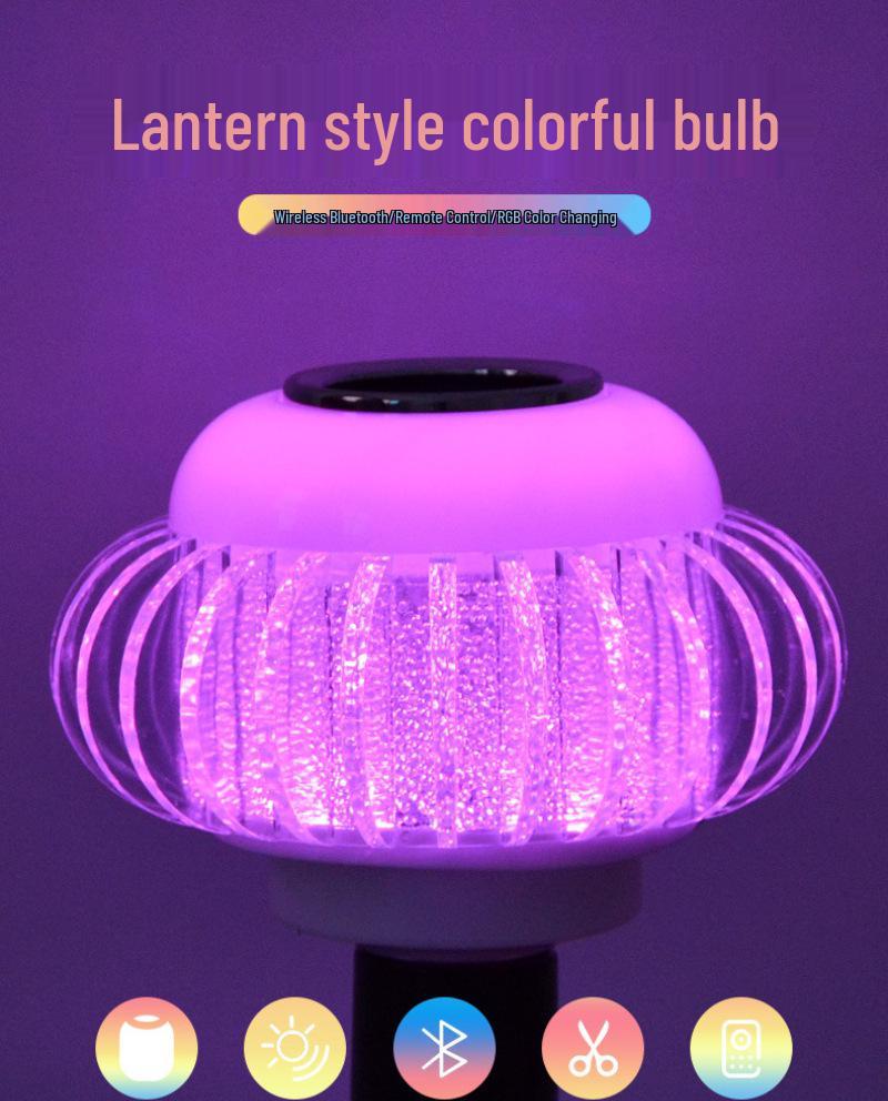 Bluetooth LED Music Bulb: 7-Color Changing Speaker Light with Remote Control for Stage and Ambiance
