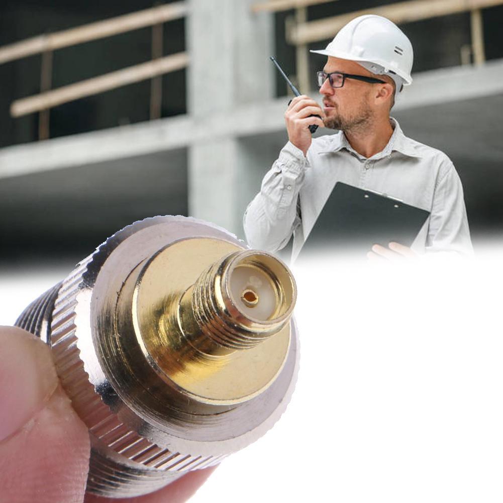 1/2/5PCS Coaxial RF Walkie-Talkie Antenna Adapter SMA Female to SO239 Female UHF Jack SO-239 Antenna Cable Connector for UV-5R