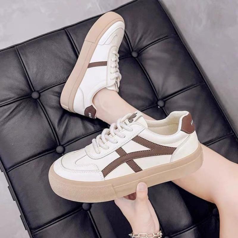 

Simple and fashionable little white shoes children s autumn 2025 new Korean version light single shoes sports and leisure board shoes students 40 хакі