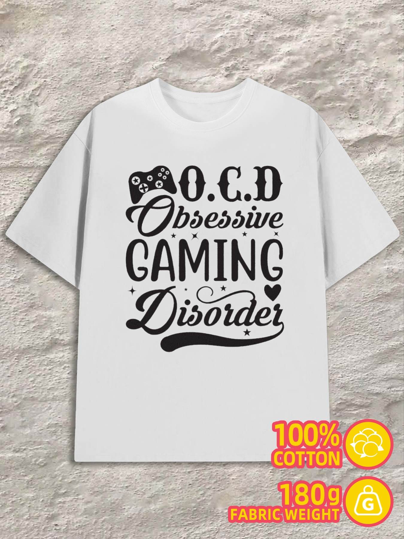 Product Y2K Gamer Obsessive Disorder Shirts White XL