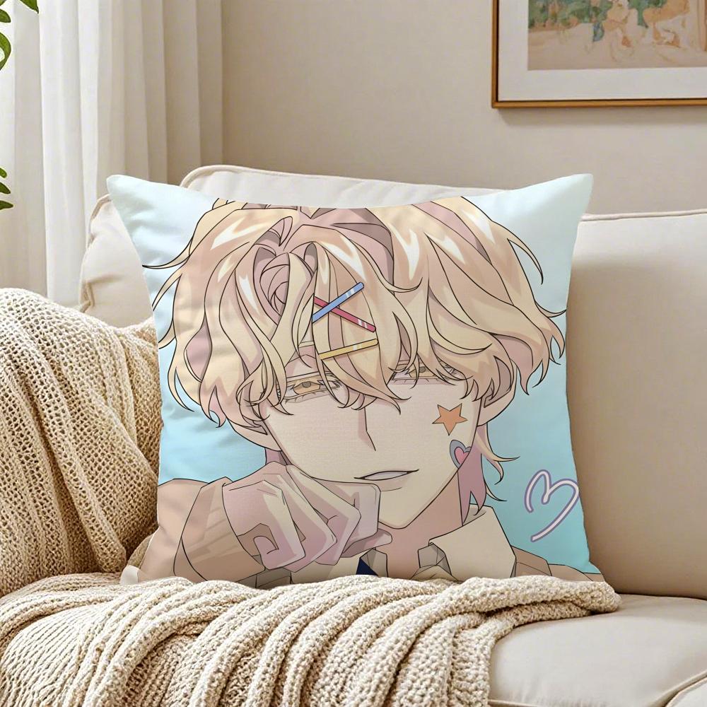 Futuristic Musical Korean Anime AAlien Stage Cushion Cover Pillowcase Antidustmite living Room Sofa Decor Cushion Room