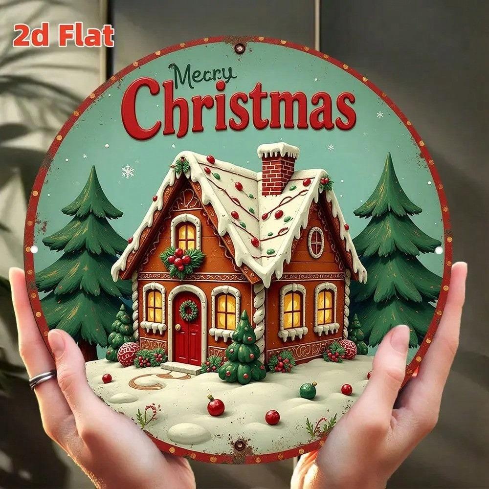 Waterproof 2D Iron Wall Art for Indoor Outdoor Home Decor Halloween Kitchen Bathroom Bedroom Living Room