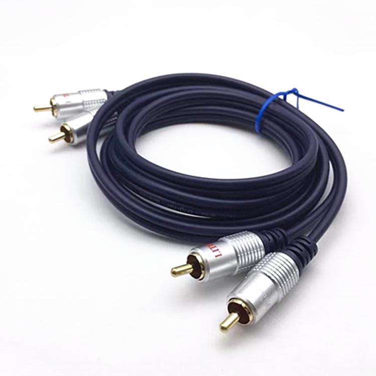 1.8m Dual 2RCA To 2RCA Audio Cable - 4-Head Connection for Computer Audio