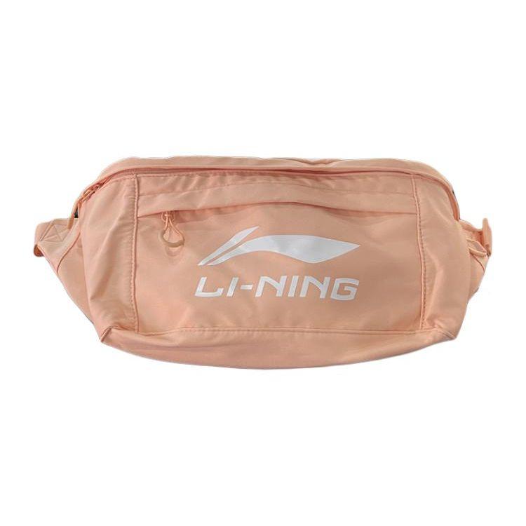 Li Ning Принт с логотипом Застежка-молния Полиэстер Сумка на грудь Унисекс Сумки Светло-розовый ABDU129-4 Light Pink 11850₽