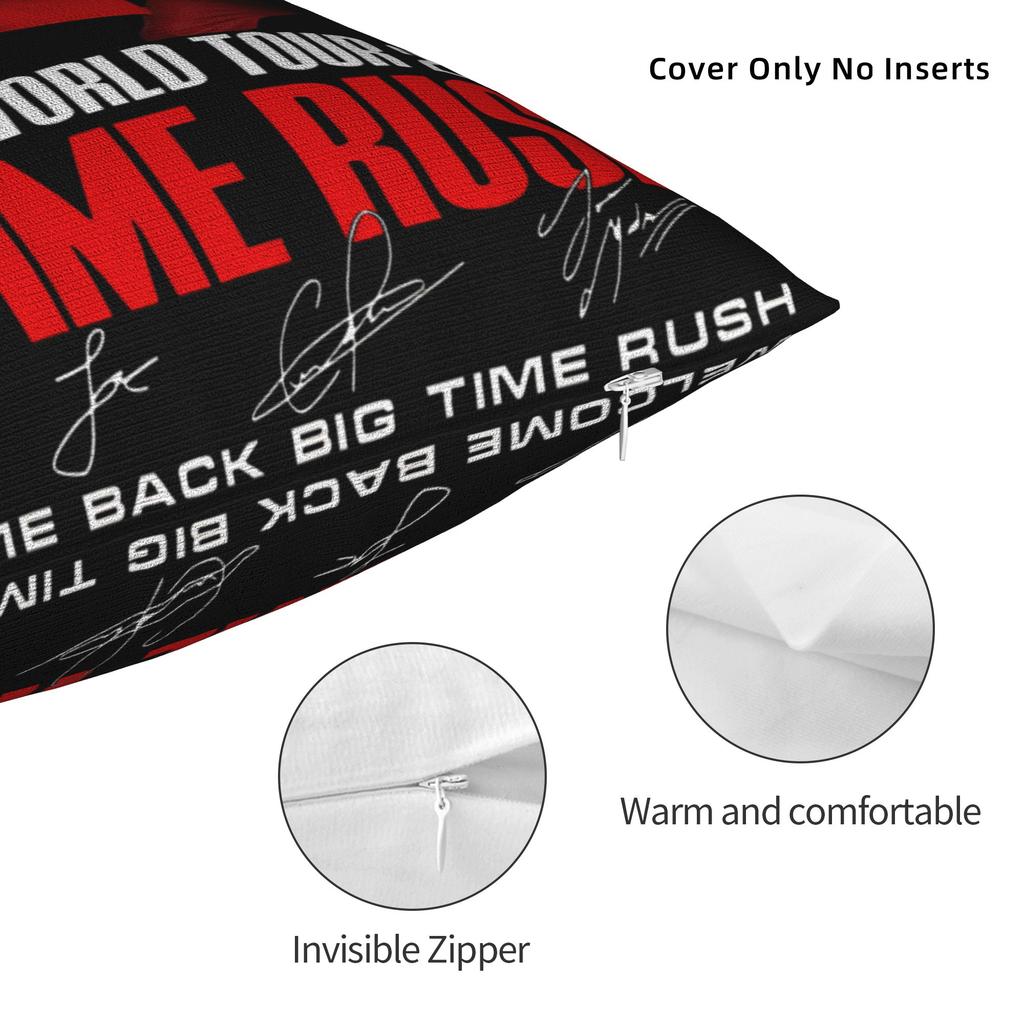 Big Time Rush Band Pillow Case Soft Pillow Cover Morden Pillowcases For Living Room Bed Chair