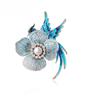 Chinese-style Fabric Phoenix Brooch - High-end, Niche, Upscale, Retro-style Brooch with Elegant Pearl Pin.
