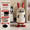 Cute Rabbit Ear Trash Can for Home, Bedroom, Living Room, or Coffee Shop