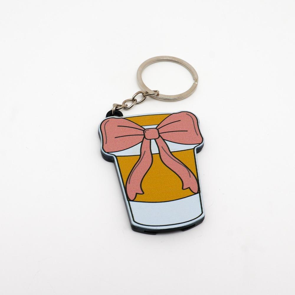 Non Slip Bow Keychain Bottle Opener Beautiful Practical Cute Aesthetic 2 in 1 Bow Keyring Plastic Bow Tie Shape Soda Can Opening