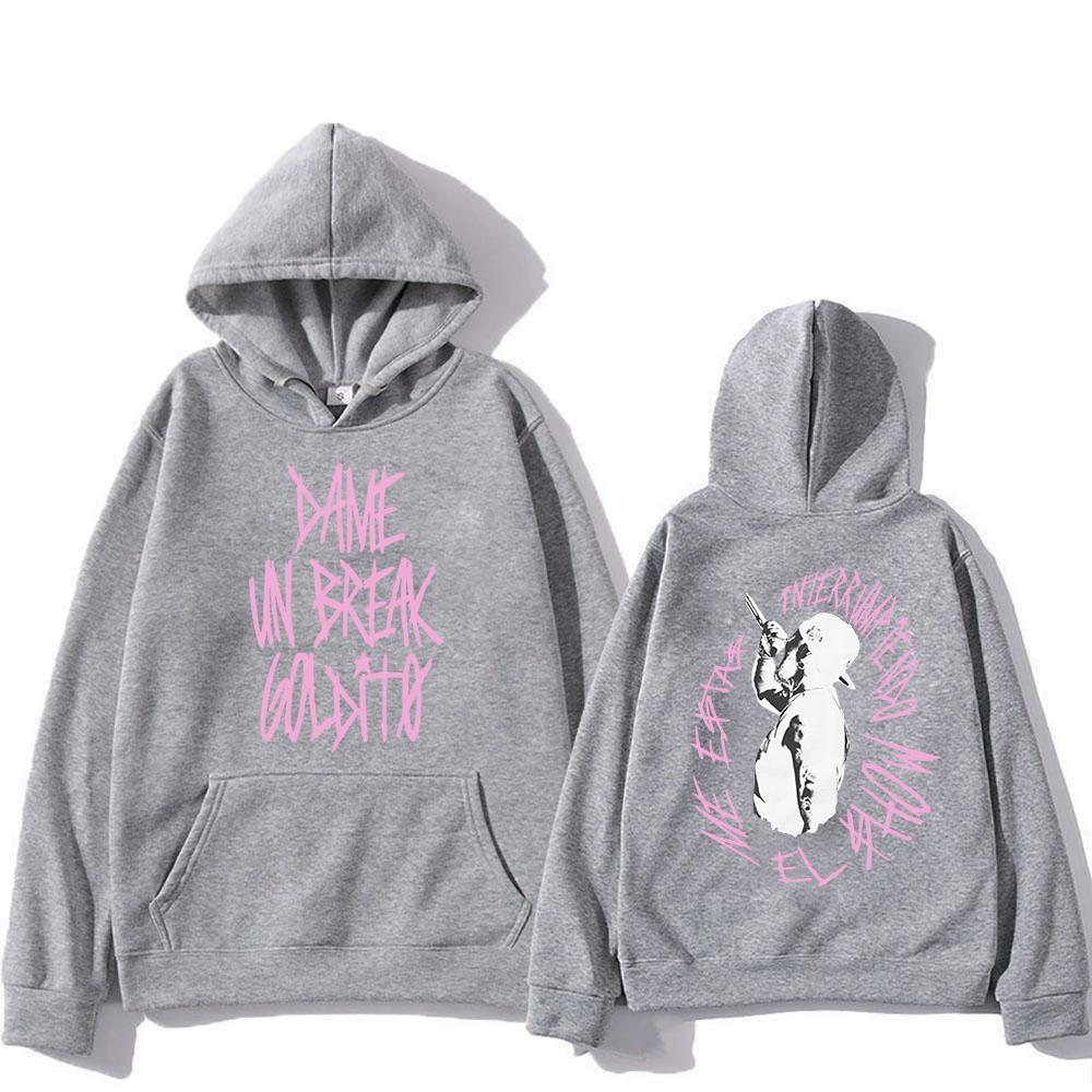 Jhayco Rapper Tour Hoodie Goldito Dame Un Break Herren/Damen Hoodies Harajuku Ästhetik Winterkleidung Fleece Pullover Sweatshirt