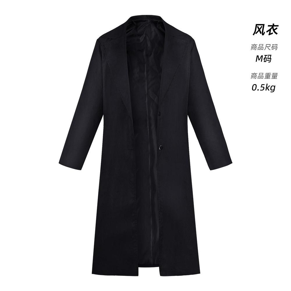 Chainsaw Man Black Suit Cosplay Costume, Aki Hayakawa & Denji Uniform Casual Business Black Suit Outfit