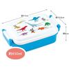 Skater Kids' Lunch Box, Single Tier, 450ml, Dome-Shaped, Disney Mickey Mouse & Friends Dinosaur Design, Antibacterial, Made In Japan (RBF3ANAG-A)