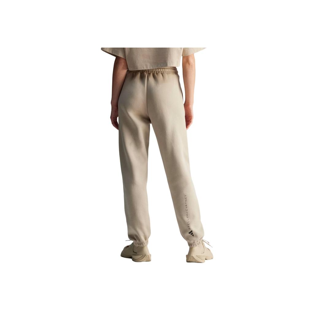 Adidas X Stella McCartney Solid Color Loose Fit Drawstring Cuffed Knit Joggers Women Joggers Desert JI5168