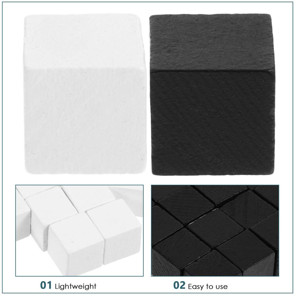 Upkoch Mini Schack Damspel i Trä Furu Kompakt och Portabelt Spel Ersättningspjäser för Brädspel 40 Pjäser, Pjäser, Trä, Tillbehör,