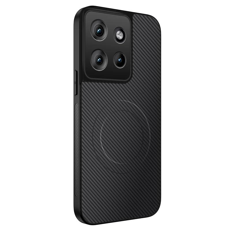 Etui dla Motorola Moto Edge 60 50 Fusion 50 Pro 50 Ulltra Neo Dla Magsafe Magnetyczne Bezprzewodowe Ładowanie Włókno Węglowe Odporne na upadki Etui