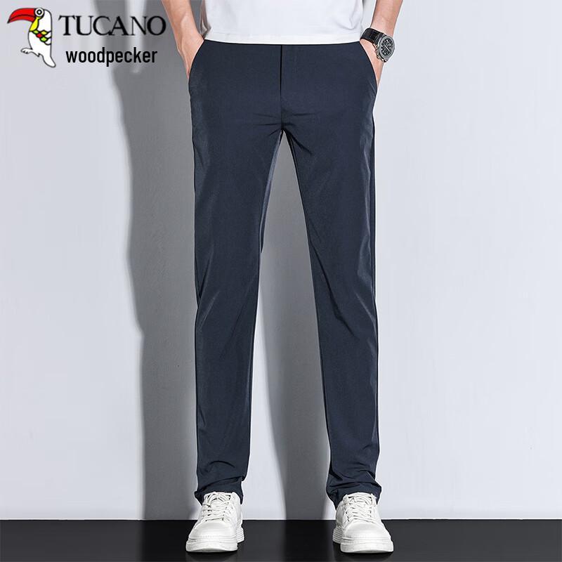 TUCANO Men's All-Season Business Casual Straight-Leg Stretch Pants