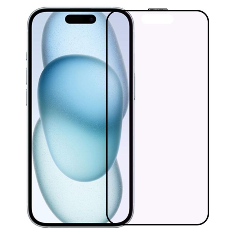 

RURIHAI For iPhone 15 Plus Matte Screen Protector Anti Purple Light High Aluminium-Silicon Glass Film As Shown A
