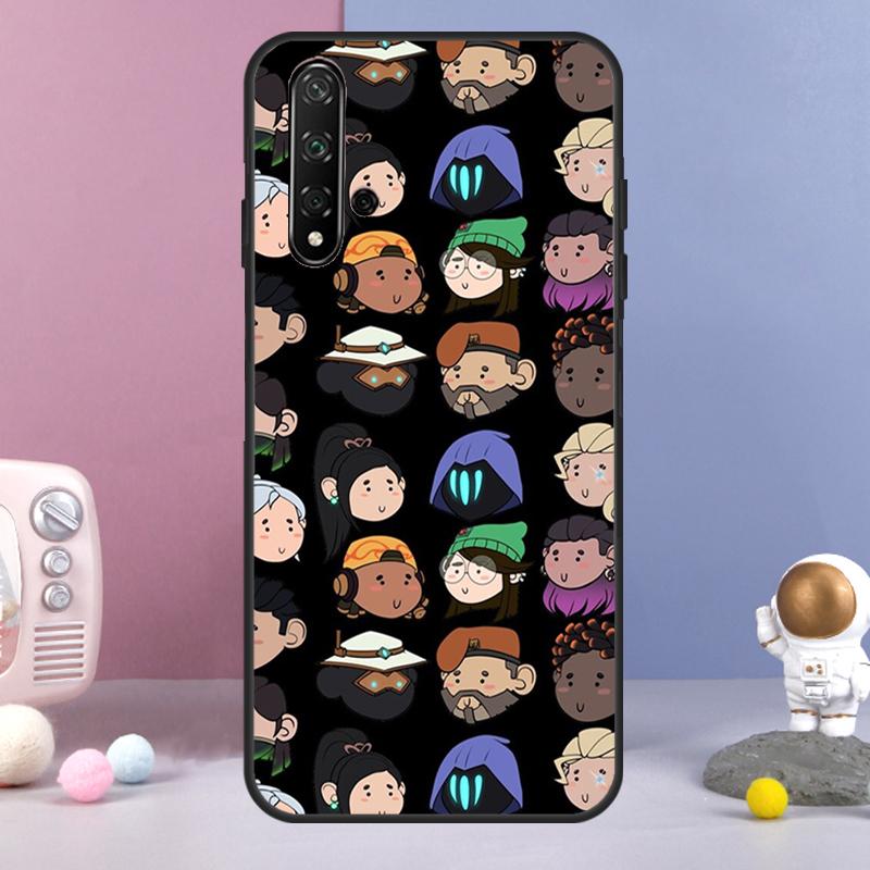 Cartoon Valorant For Huawei Nova 5T 9 10 SE 7i 8i 11i 12i Y73 Y90 Y70 Y72 Y61 Y91 Y60 P20 P30 P40 Lite Case