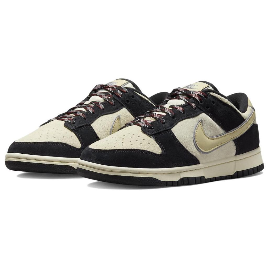 Jauni Nike Dunk Low Lx Melna Zamšāda Team Gold Sieviešu DV3054-001