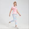 Girls' Quick-Dry Yoga Sportswear T-Shirt with Sun Protection