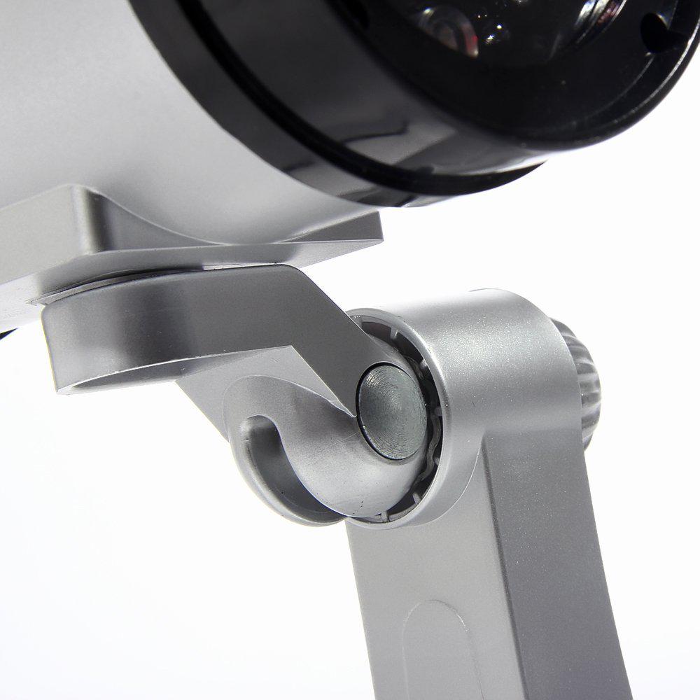 Waterproof Indoor/Outdoor Simulated Surveillance Camera with Flashing Light