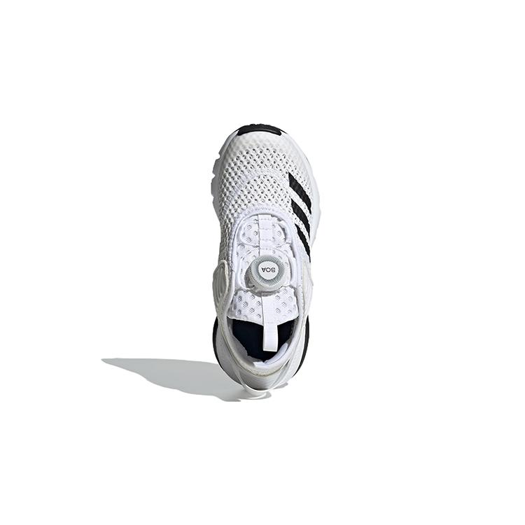 adidas Activefle Boa K Fabric Comfortable Abrasion Resistant Low Top Kids' Running Shoes White Kids' GZ3360
