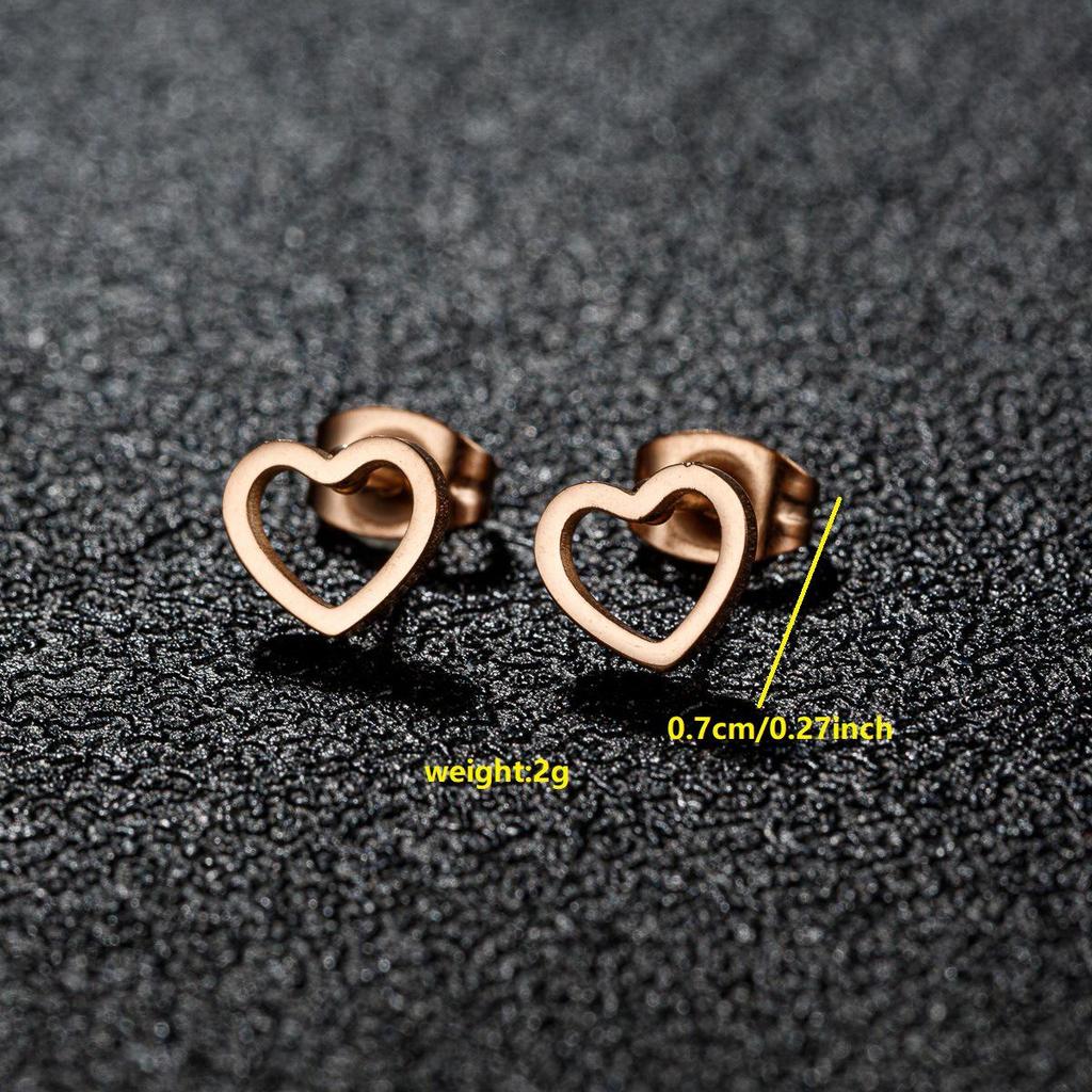 Women's Stainless Steel Infinity Rectangle Stud Earrings