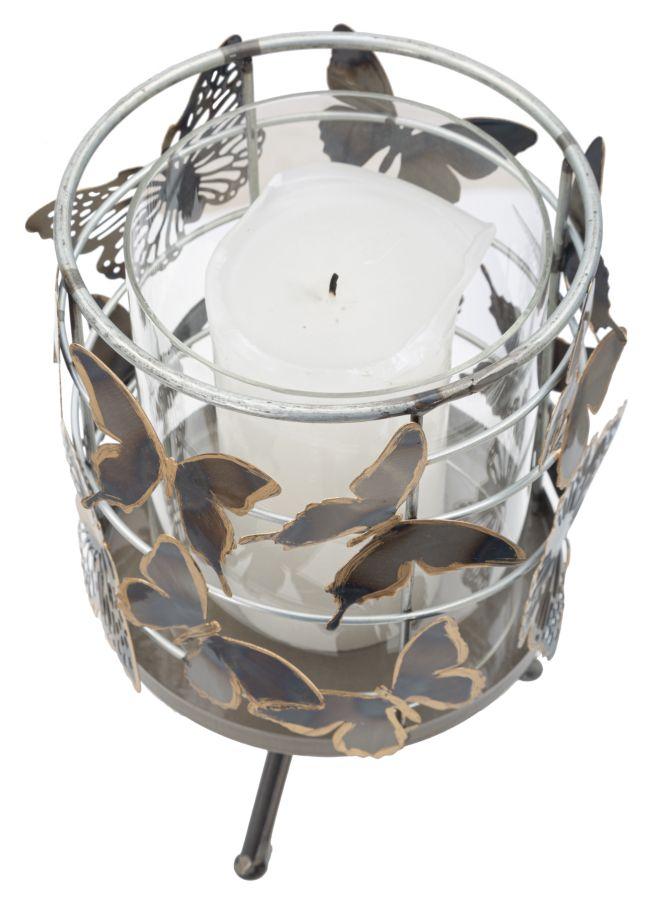 Candle Holder Farfalle Cm 15X23,3
