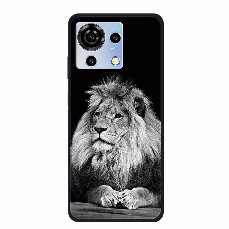 For ZTE V50 Vita Phone Case TPU Soft Back Cover Cartoon Luxury Silicone Phone Cases for ZTE Blade V40 V 40 50 Vita Animal Funda