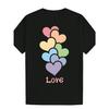 Men's Heart Print Short Sleeve T-Shirt - Summer Casual Tee with Round Neck, Gym Shirt for Running, Fishing & Outdoor Wear