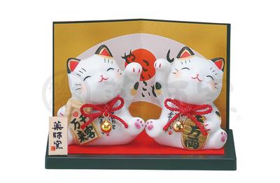 Yakushigama Colored Money Lucky Cat Cat/Lucky