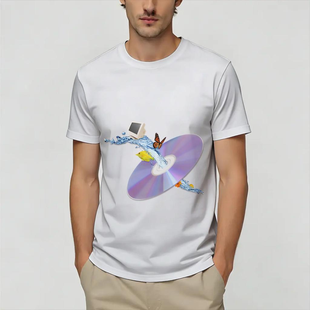 Unisexs Frutiger Aero World Vaporwave T Shirts 100 Cotton Clothing Leisure Short Sleeve Round Neck Tees 6XL TShirt