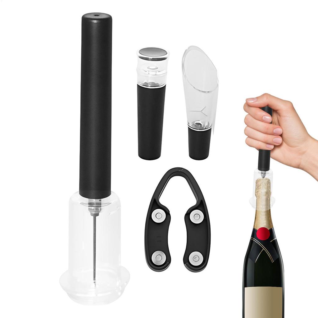 Portable Wine Opener Set Portable Air Pump Wine Opener Needle Wine Bottle Opener Aerator Cork Remover For Wine Accessories