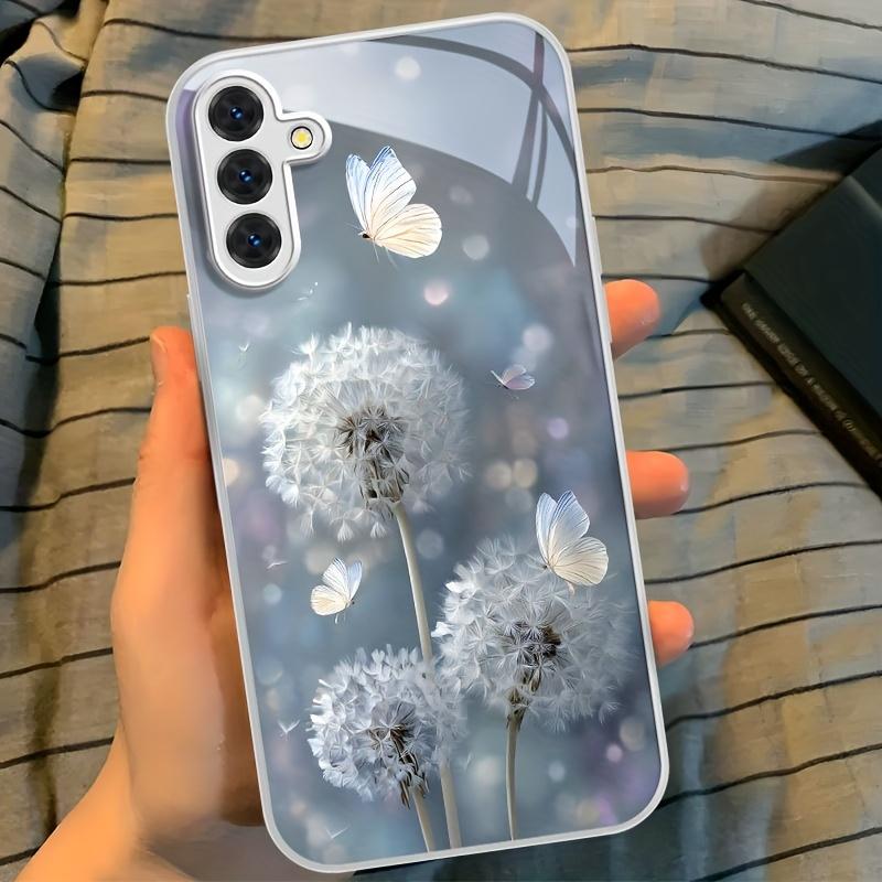 

Dandelion Art Glass Phone Case Suitable for Samsung for Galaxy S26 S25 S24 S23 S22 S20 FE Ultra Plus 5G Anti Drop Back Cover Galaxy S22 plus 5G