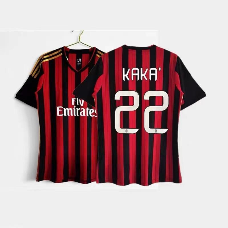 Vintage jersey 0607AC Milan No. 22 Kaka national team Brazil France Portugal short-sleeved home and away jersey