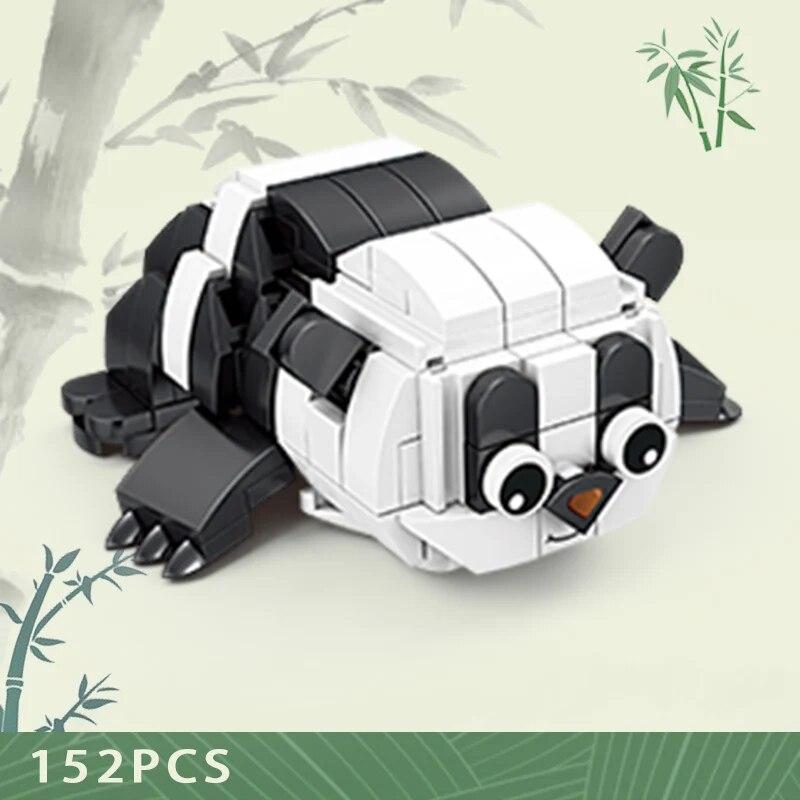 Creative Chinese Panda Building Blocks For Children Educational Animal cognition Construction Toys For Kids Birthday Gift DIY