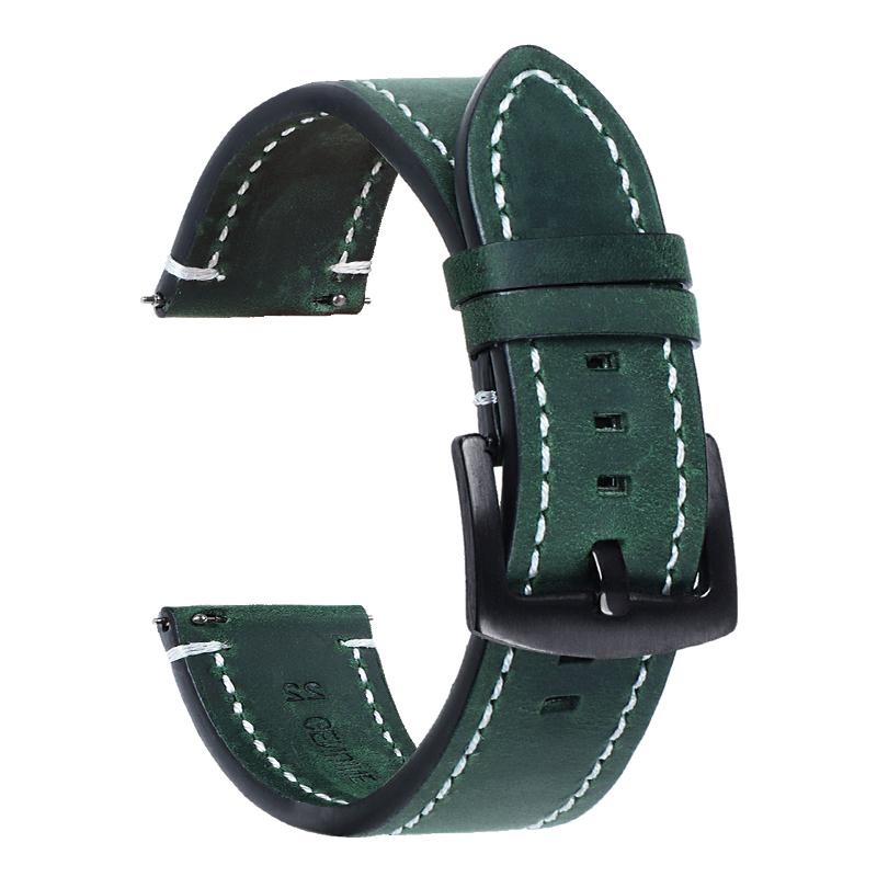 Retro Leder Uhrenarmband 18mm 19mm 20mm 21mm 22mm 24mm Schnellverschluss Armband für Herren Ersatz Uhrenband Uhrenzubehör