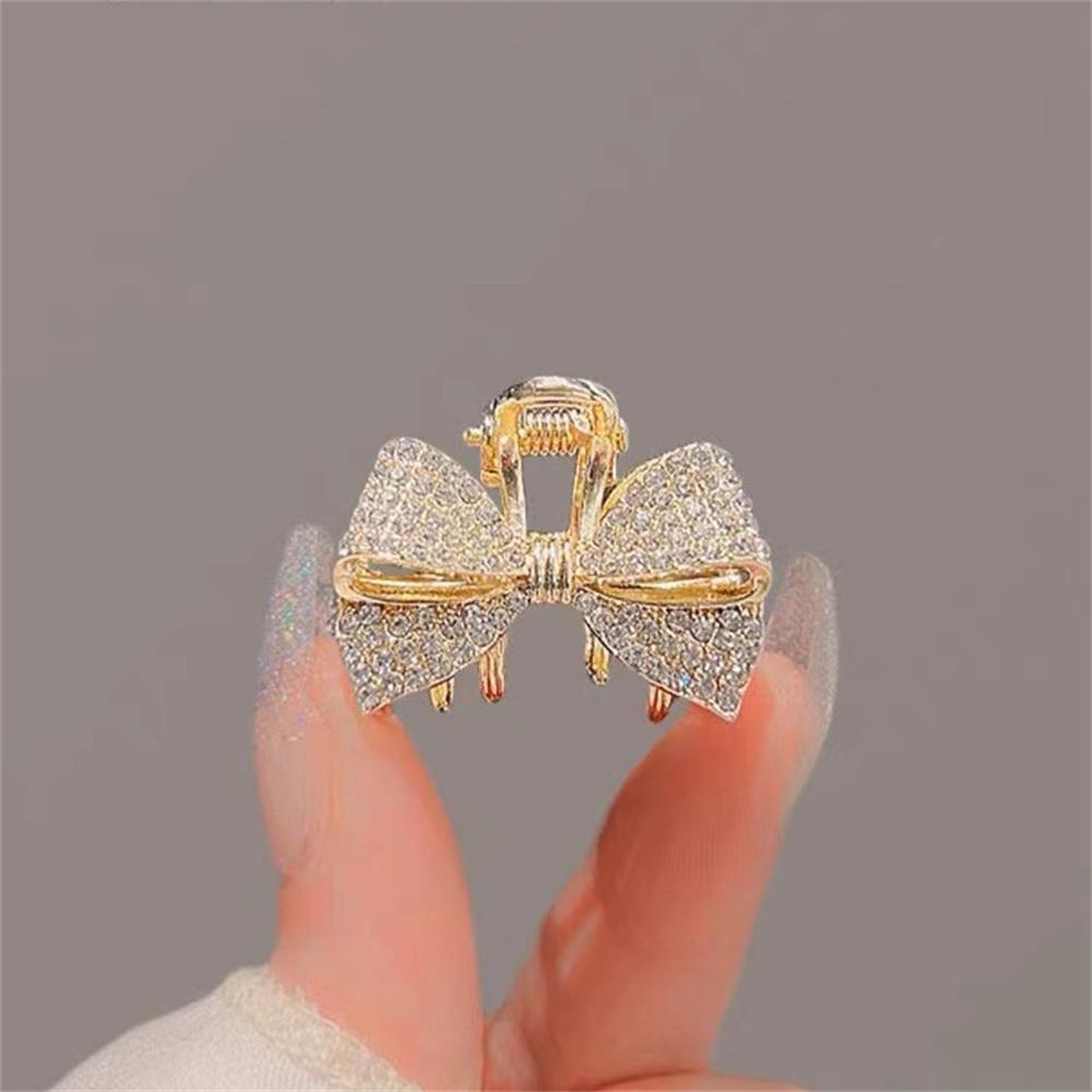 

New Fashion Alloy Rhinestone Grab Clip Shining Rhinestone Ponytail Clip Hairpin For Girl Women Headdress Jewelry Decoration