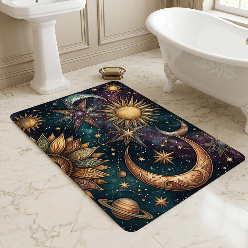 Celestial Art Living Room Nonslip Area Rug Soft Carpet For Bedroom Game Playroom Sofa Office Home Decor Doormat Christmas Gift C929181